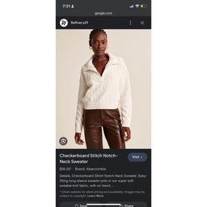 Abercrombie Checkered polo sweater